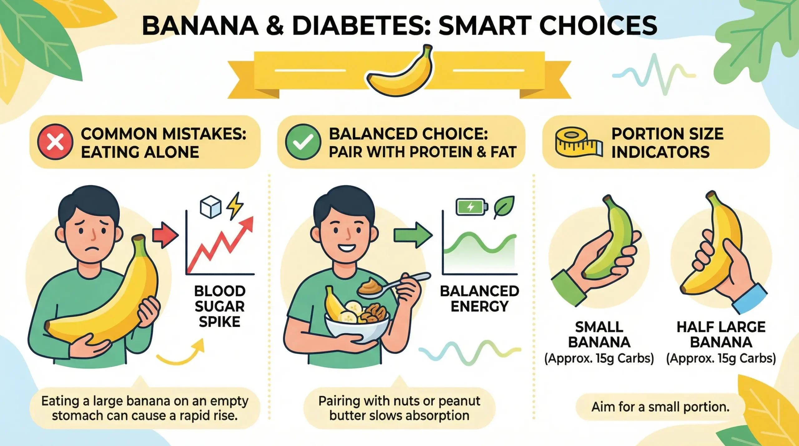 Common Mistakes When Eating Bananas with Diabetes