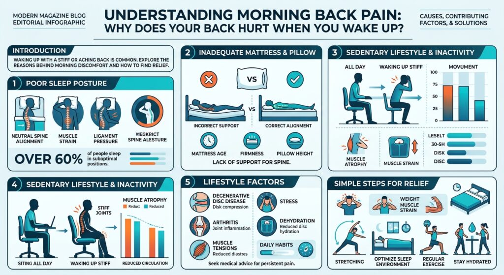 Why Does My Back Hurt When I Wake Up Infographic