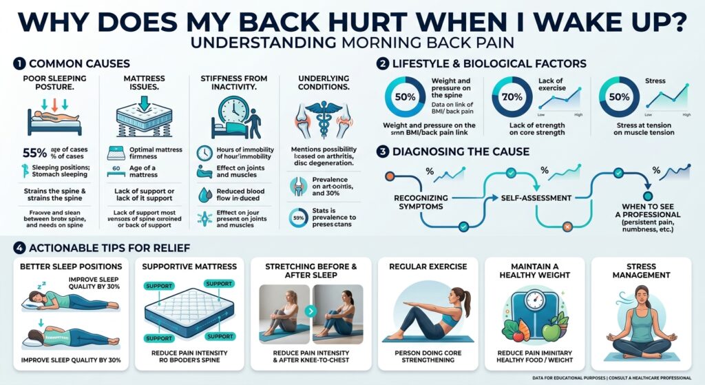 Why Does My Back Hurt When I Wake Up Infographic