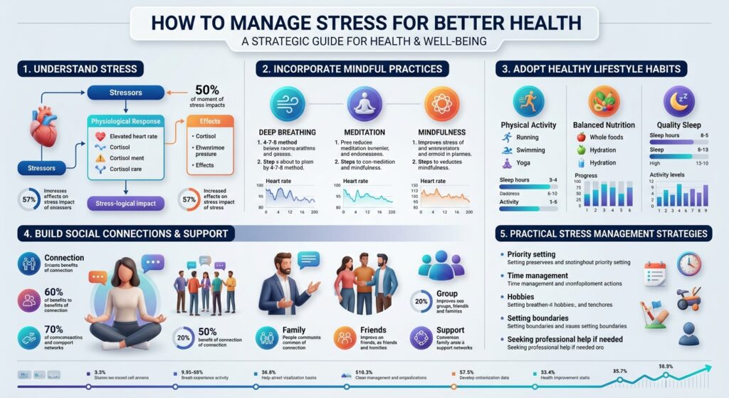 How To Manage Stress For Better Health Infographic