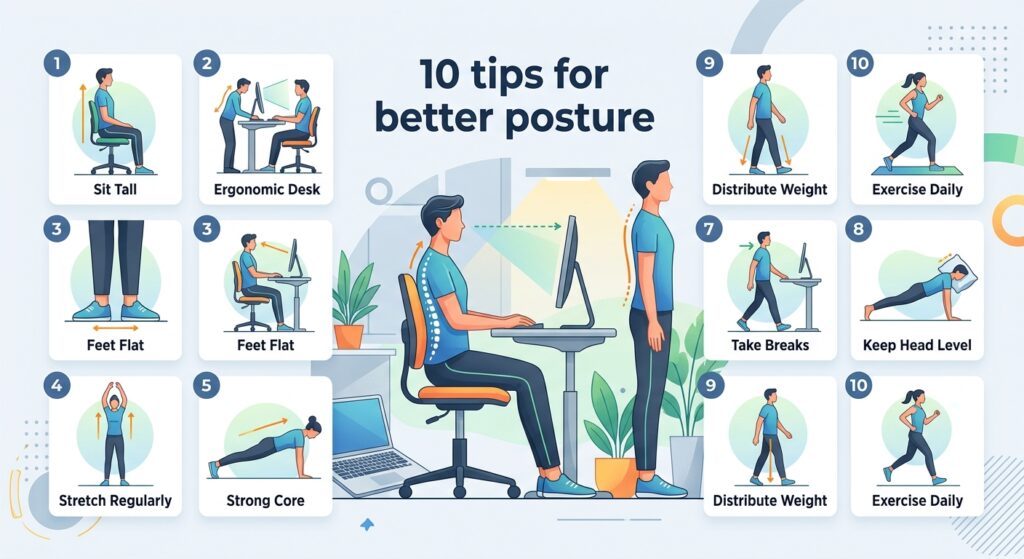 Guide: 10 Tips For Better Posture