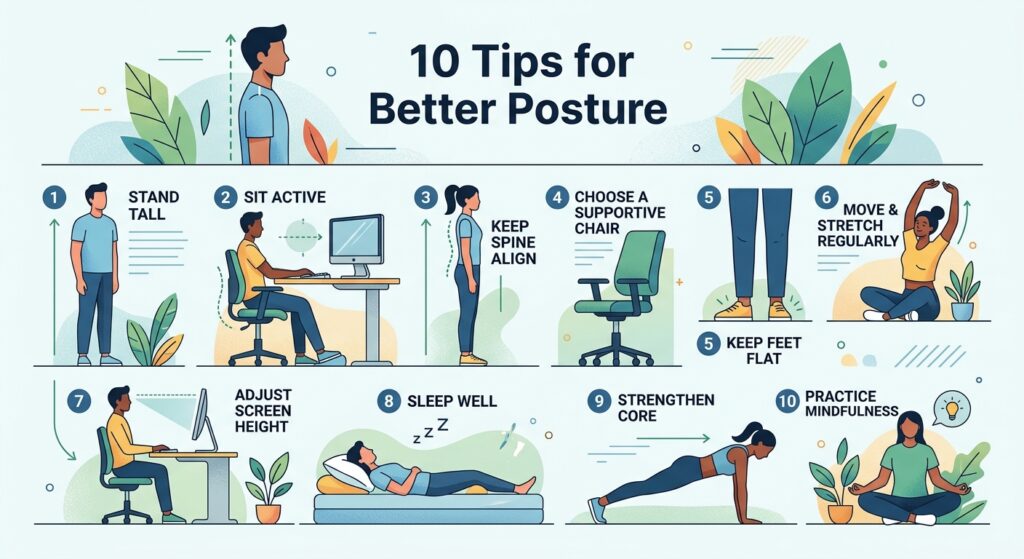Guide: 10 Tips For Better Posture